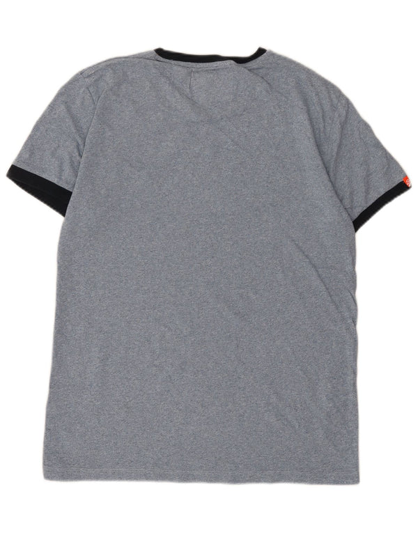 Superdry T-shirt top til mænd, stor blå bomuld