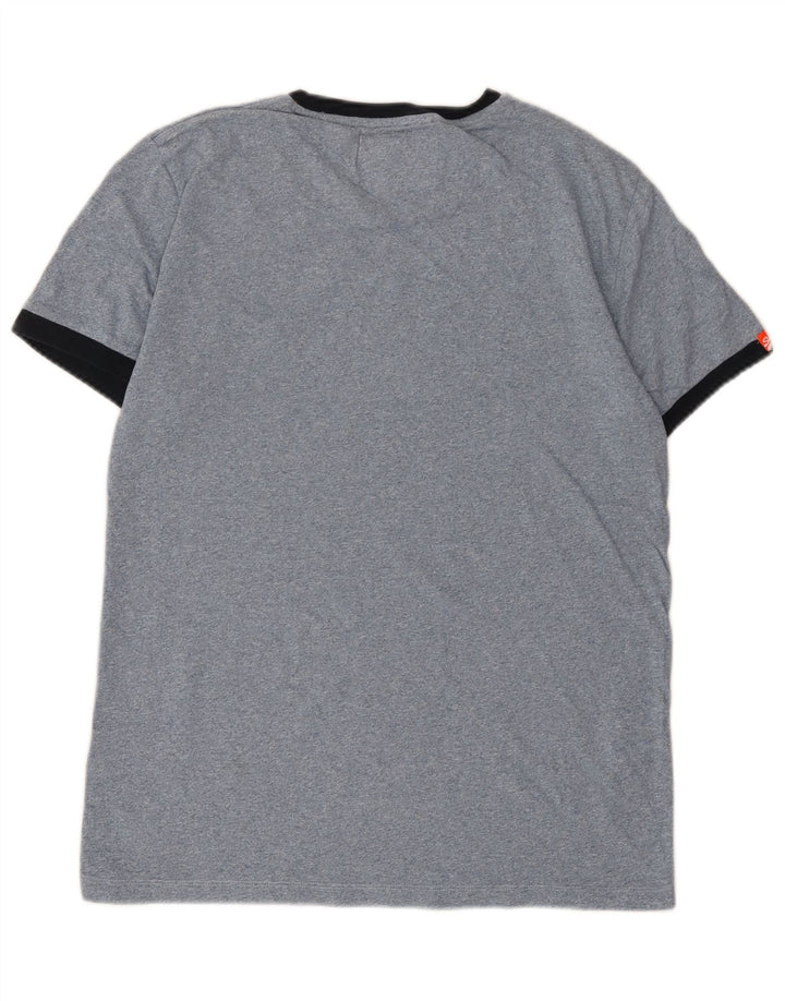 Superdry T-shirt top til mænd, stor blå bomuld