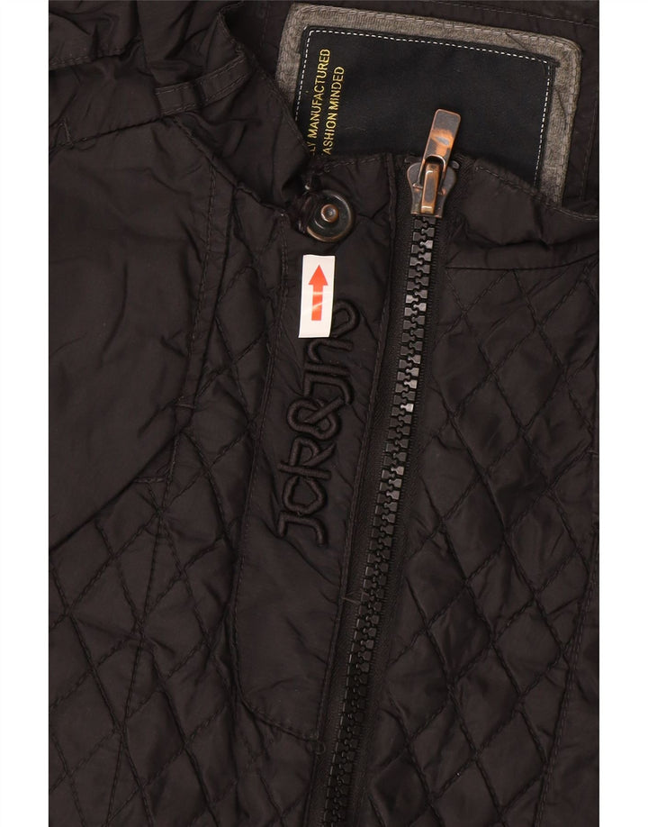 Jack & Jones Herre quiltet jakke UK 44 2XL Grå Nylon