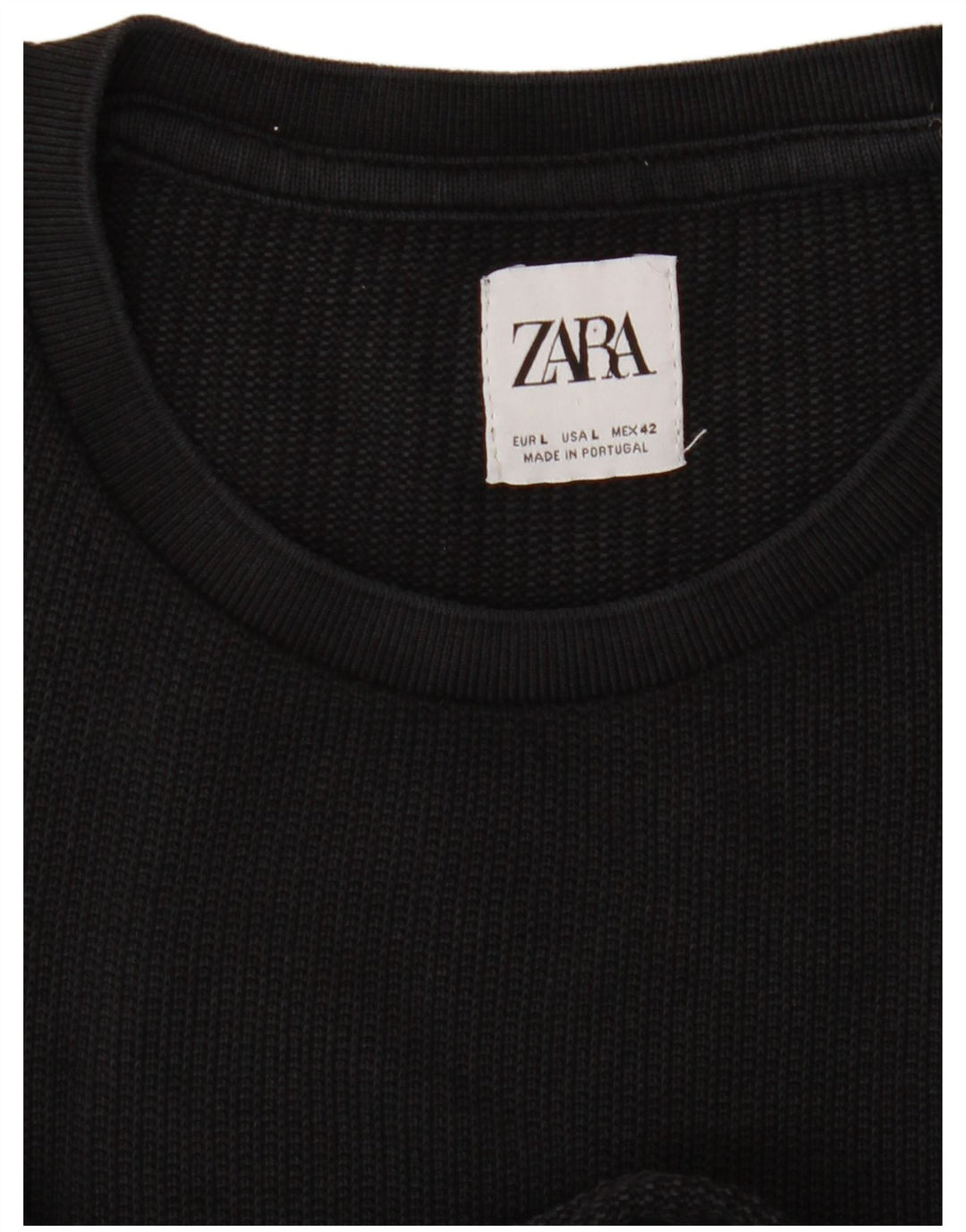 Zara Damestrik T-Shirt Top UK 16 Large Sort