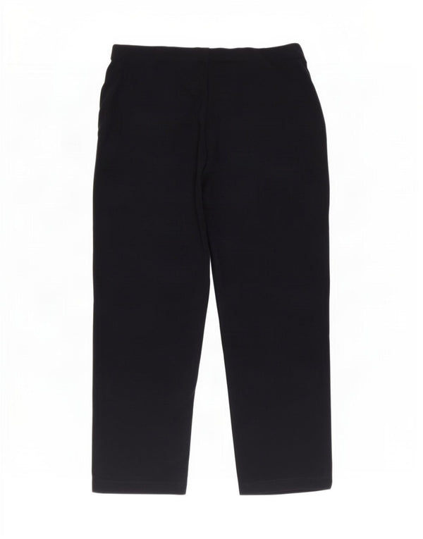 Marks & Spencer Dame Cropped Trousers UK 14 Large W32 L26 Navy Blue