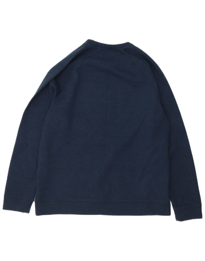 RUSSELL ATHLETIC Herre Sweatshirt Jumper UK 38/40 Medium Navy Blue