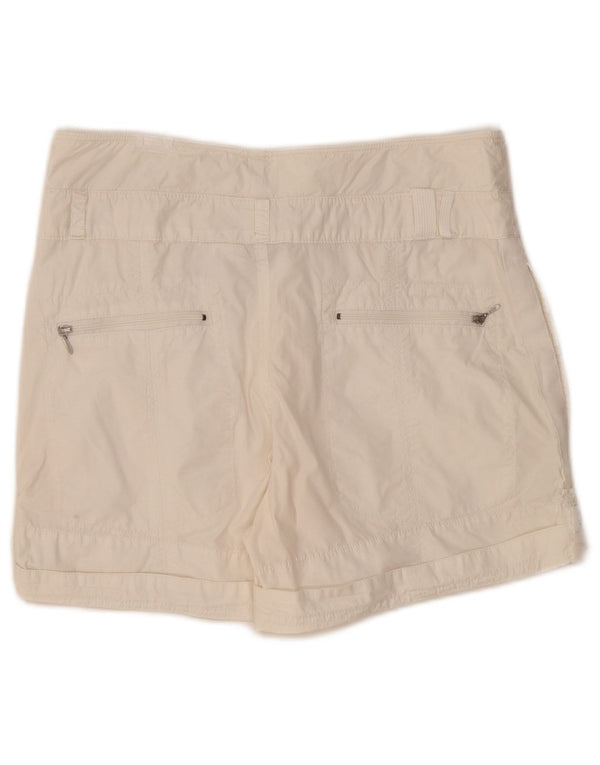 Nike Womens Shorts UK 14 Large W30 Off White Bomuld