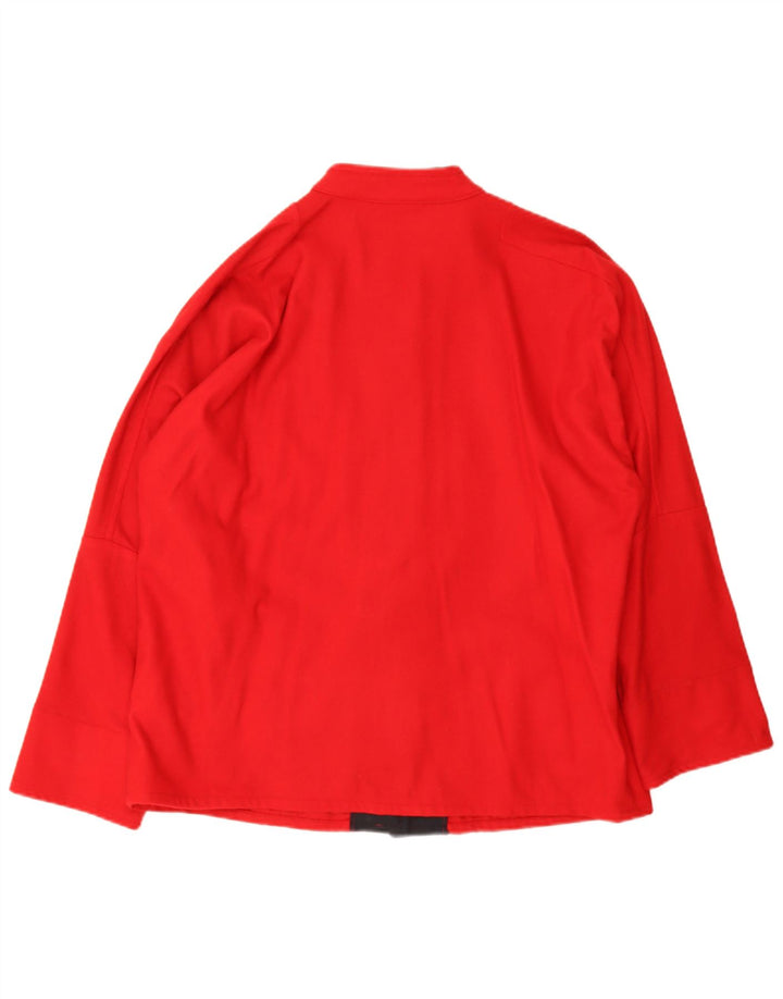 Faciba Oversized bomberjakke til kvinder IT 48 XL Rød Uld