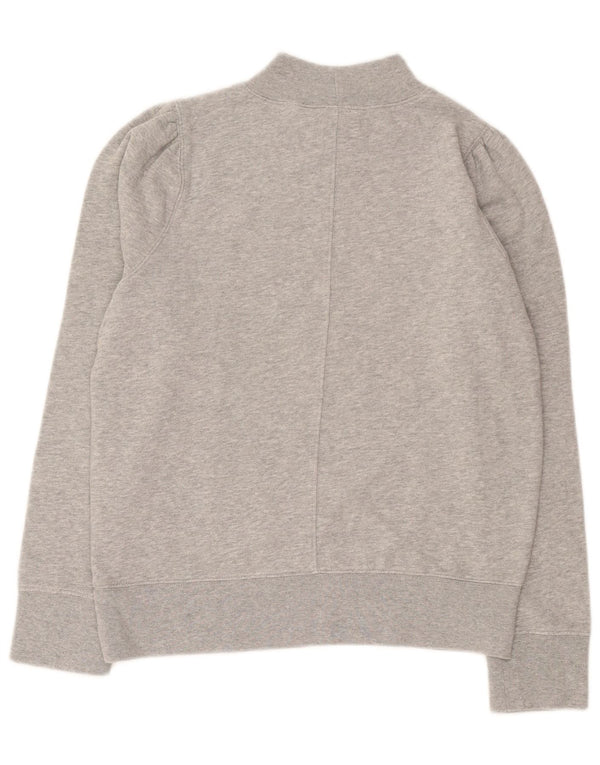 Gap Dame Oversized Sweatshirt Jumper UK 10 Small Grey Flecked Bomuld