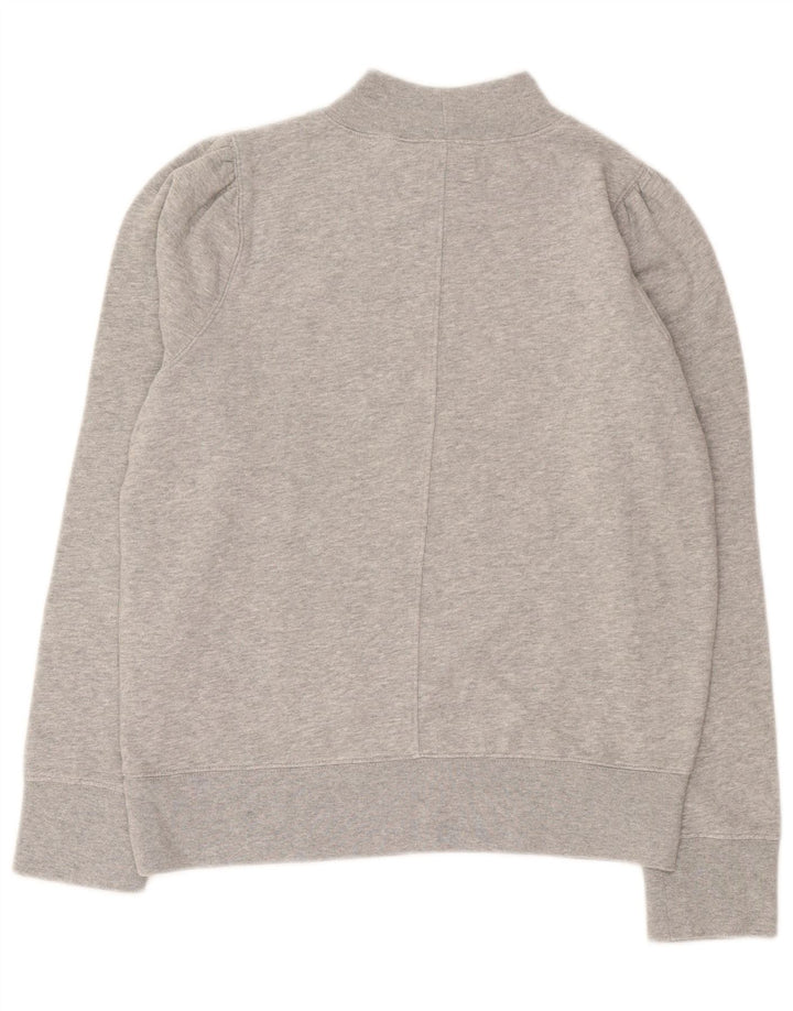 Gap Dame Oversized Sweatshirt Jumper UK 10 Small Grey Flecked Bomuld