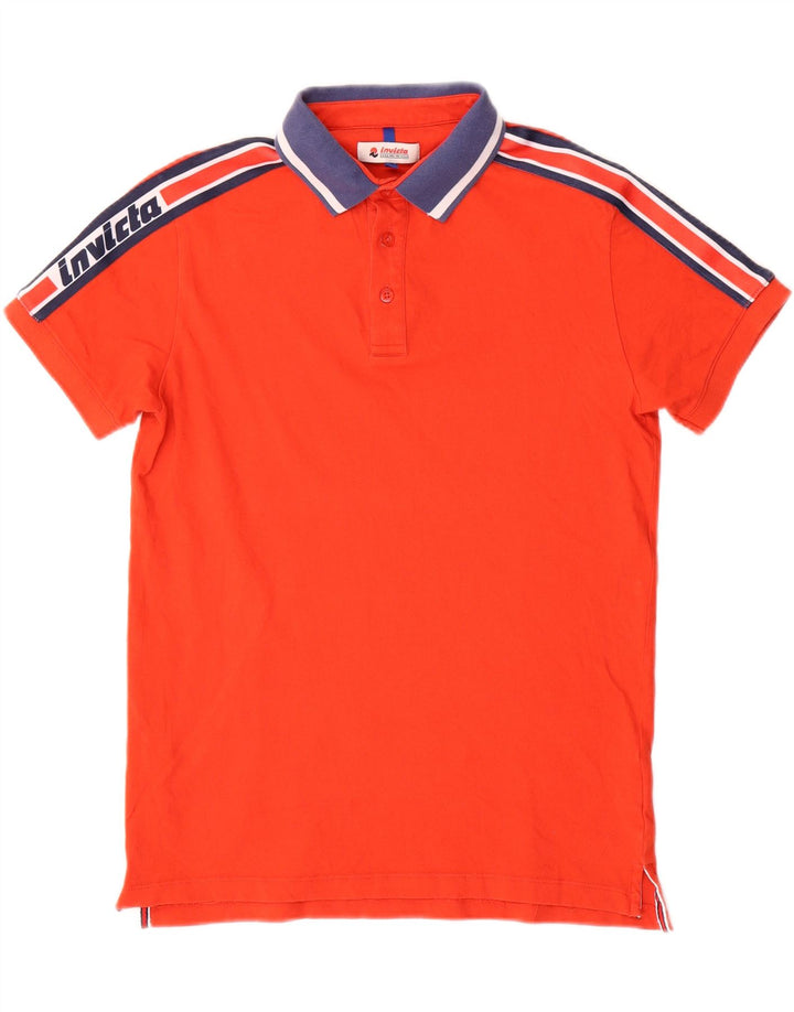 Invicta Herre grafisk poloshirt Lille rød Colourblock Bomuld