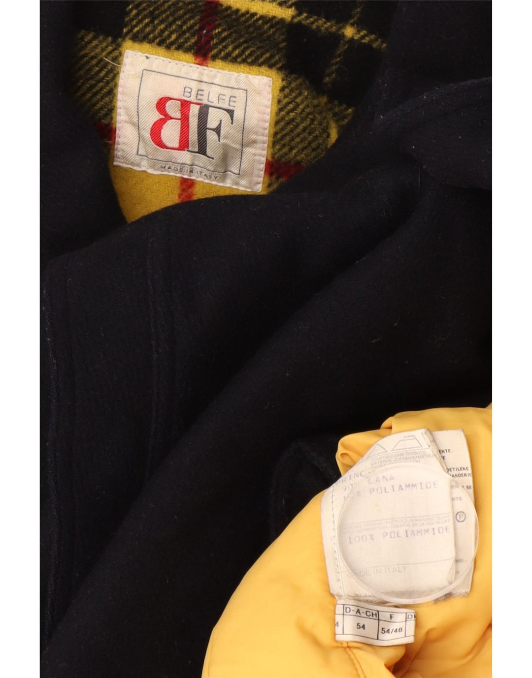 Belfe Herre Ærtefrakke IT 54 2XL Marineblå Uld