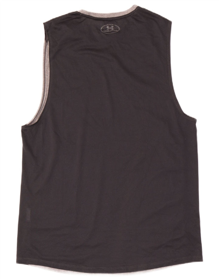 Under Armour Herre Heat Gear Vest Top Stor Grå Colourblock