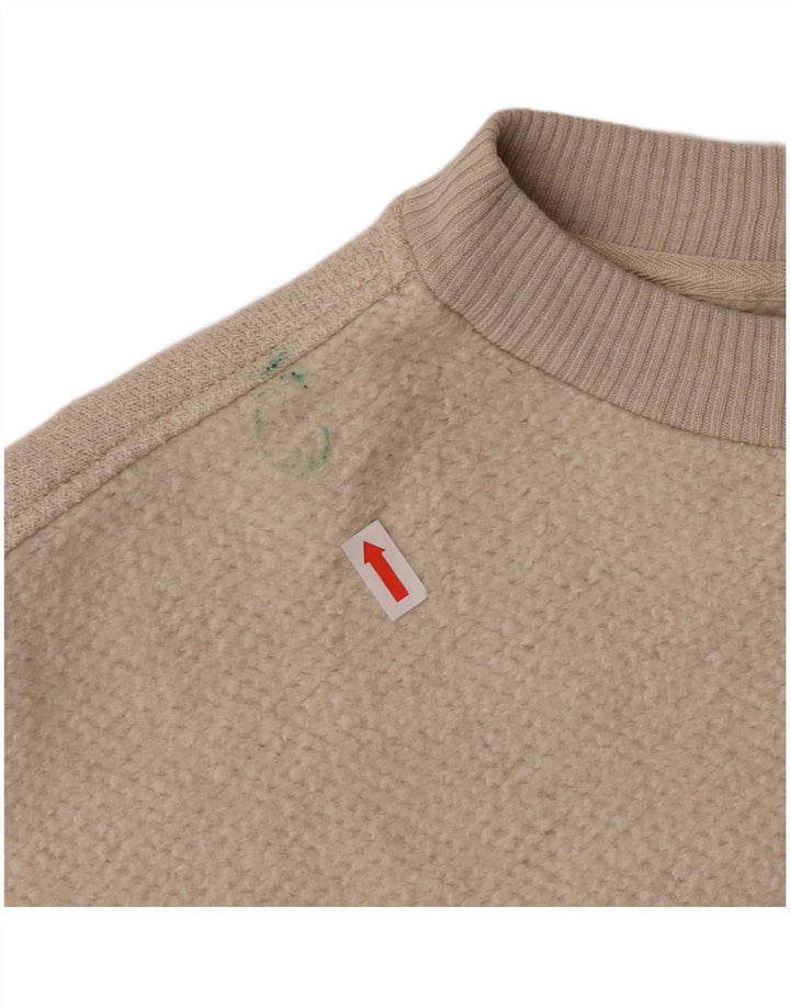 Benetton Dame Boat Neck Jumper Sweater UK 10 Small Off White Classic