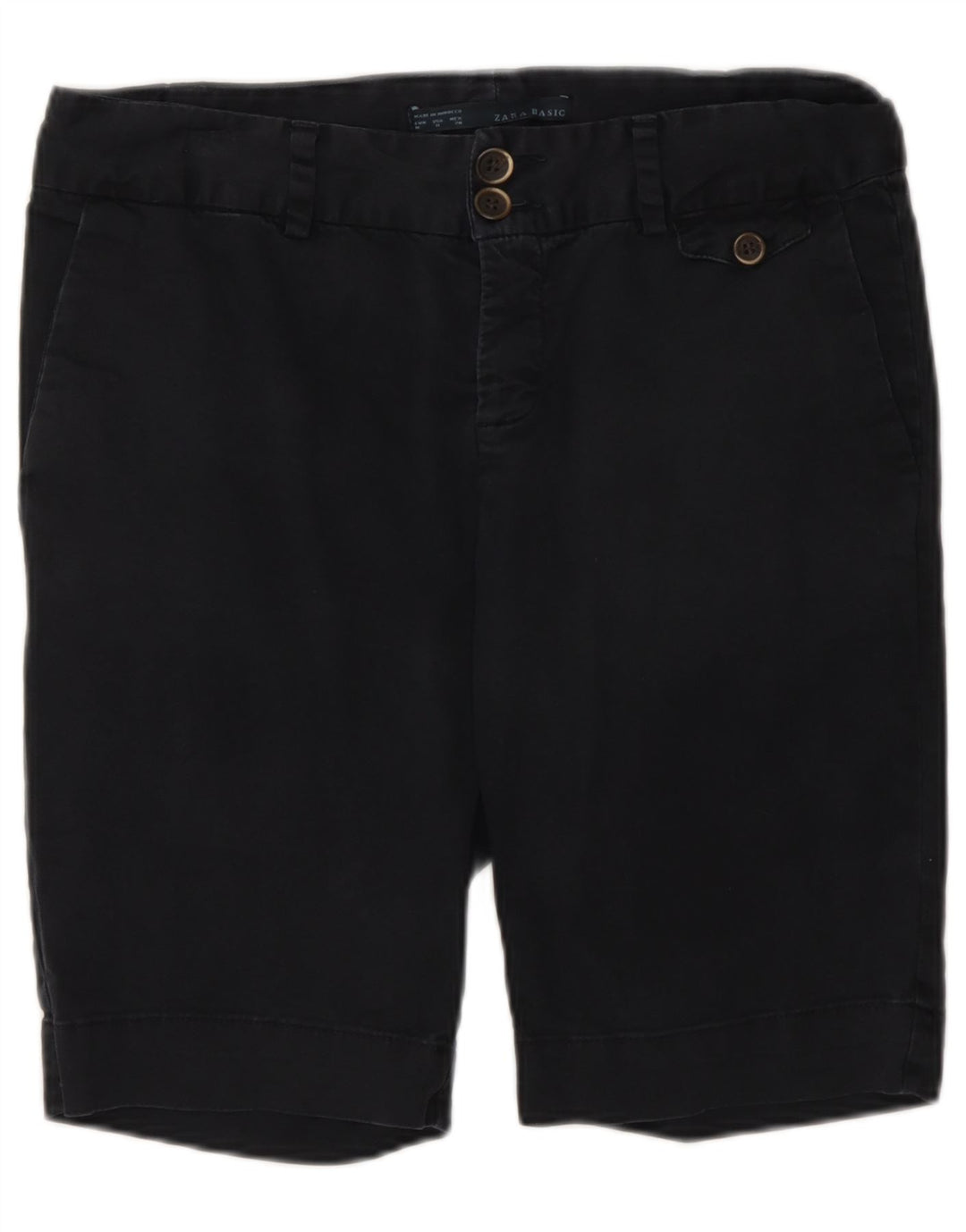 Zara Chino Shorts Medium W28 Marineblå til kvinder