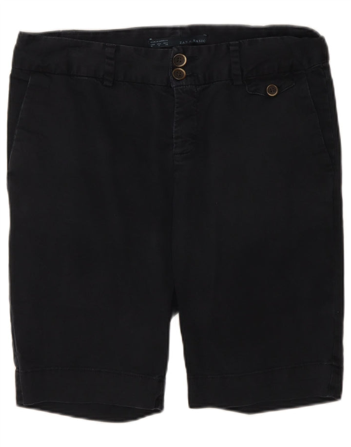 Zara Chino Shorts Medium W28 Marineblå til kvinder