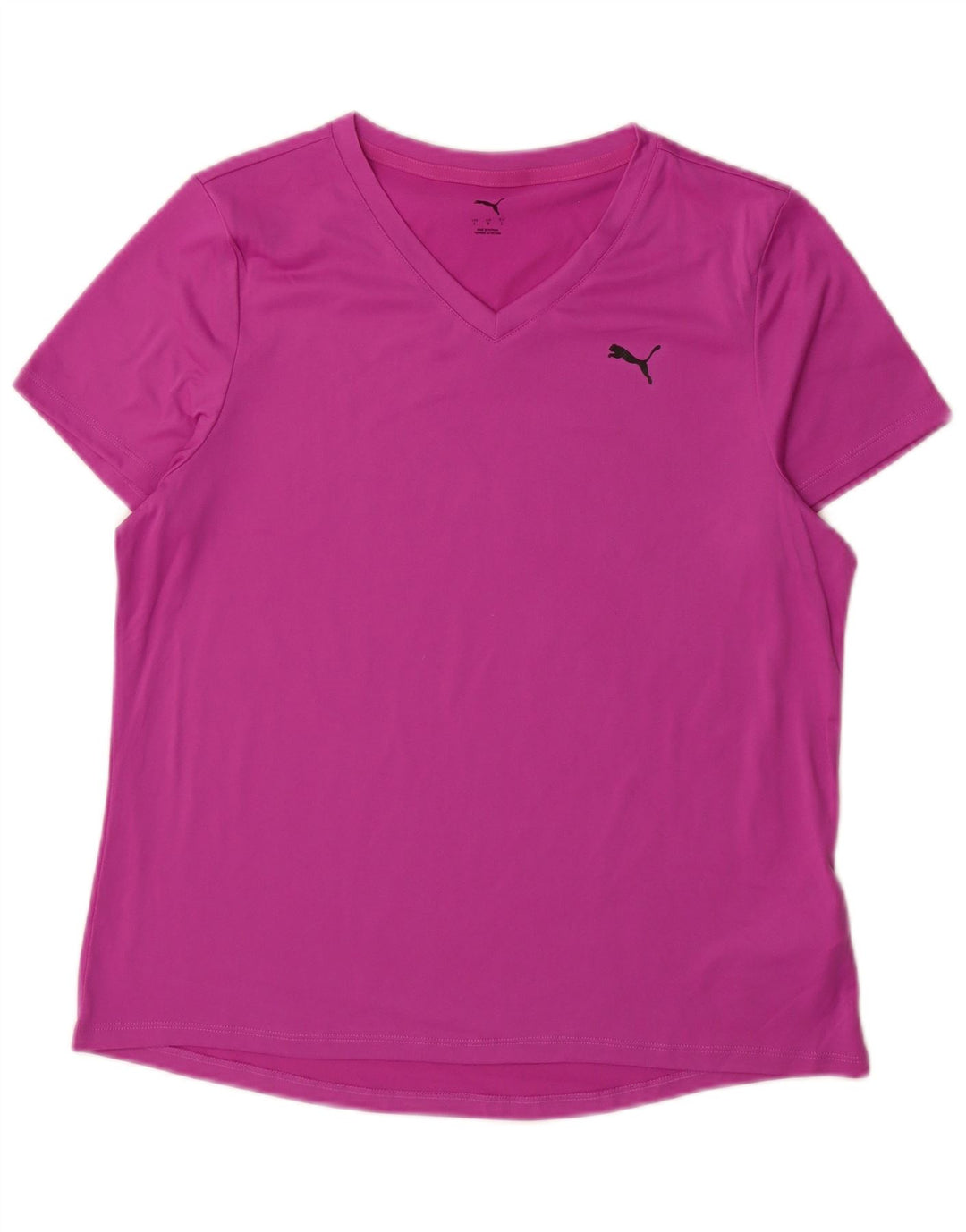 Puma T-Shirt Top UK 16 Stor Pink Polyester