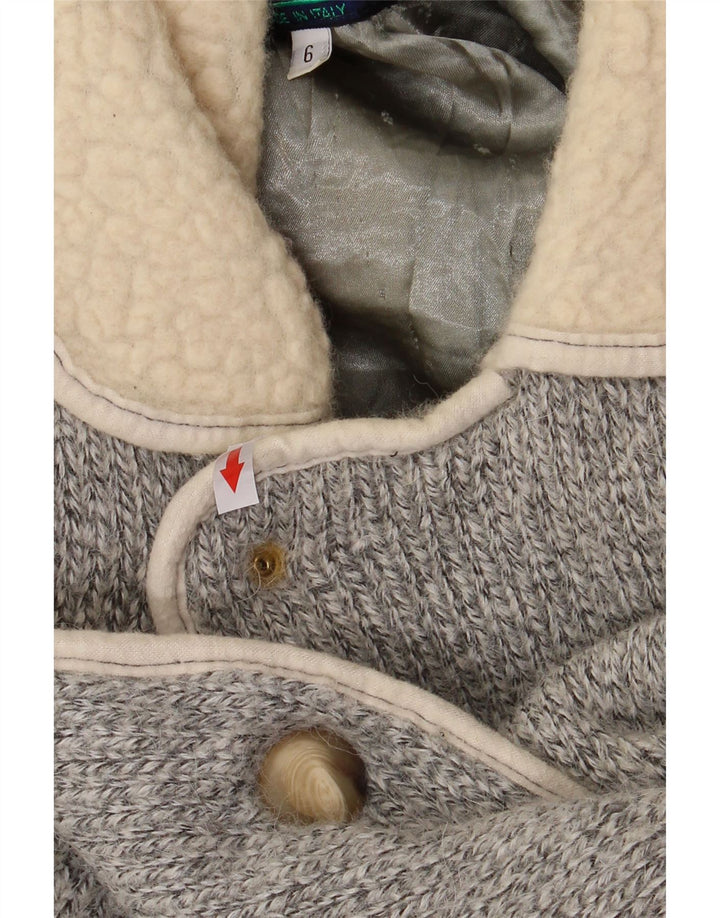 LOLI WOLF Herre cardigan sweater XL Grå Colourblock