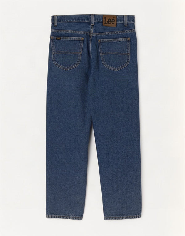 Lee Straight Jeans til mænd W32 L30 blå bomuld