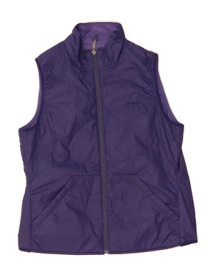 ROHAN Womens Sleeveless Tracksuit Top Jacket UK 14 Medium Purple Polyamide Vintage Rohan and Second-Hand Rohan from Messina Hembry 
