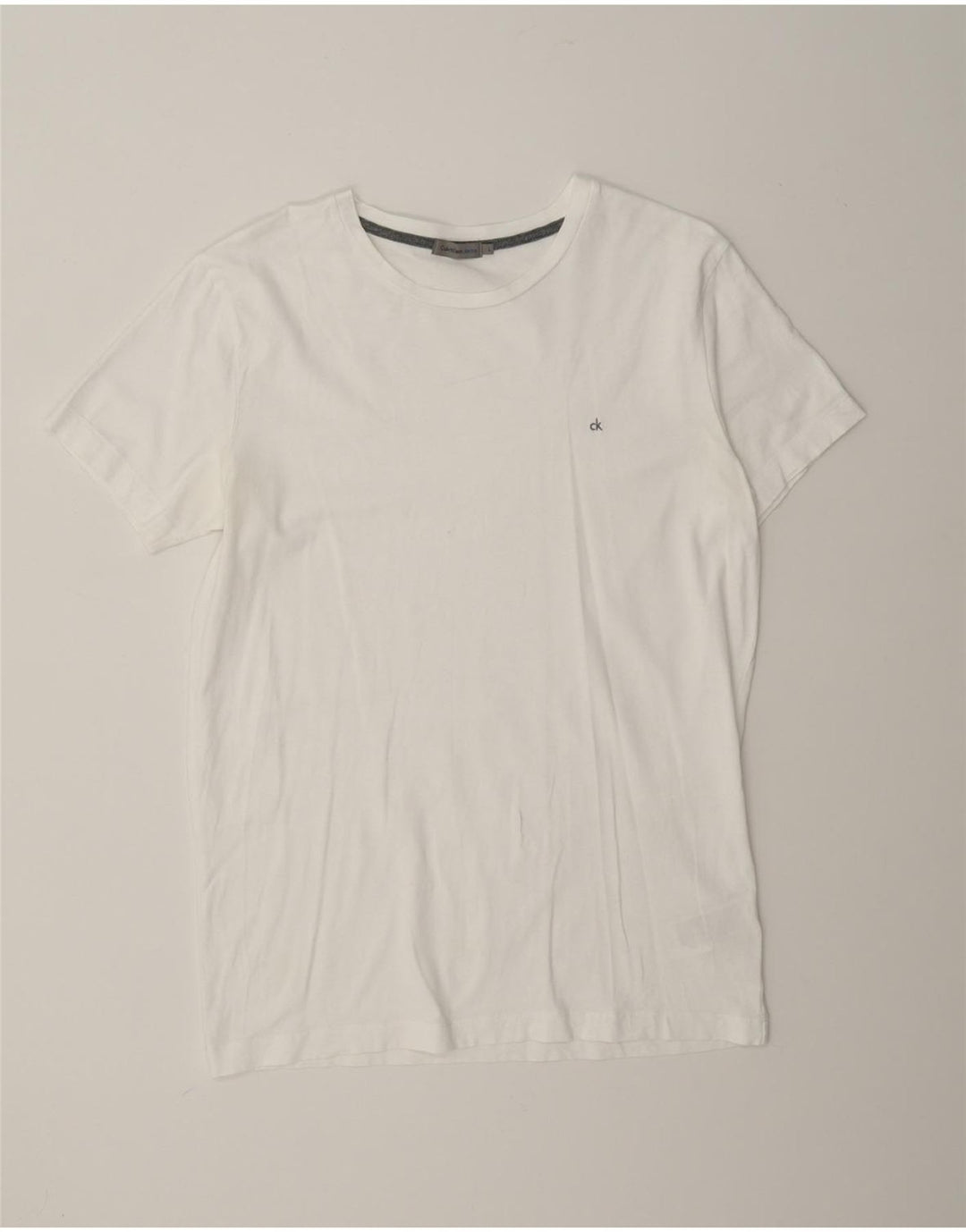 Calvin Klein Jeans Herre T-Shirt Top Stor Hvid Bomuld