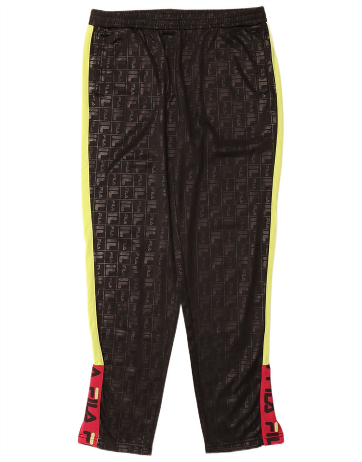 Fila Graphic Tracksuit Bukser til kvinder UK 14 Medium Black Colourblock