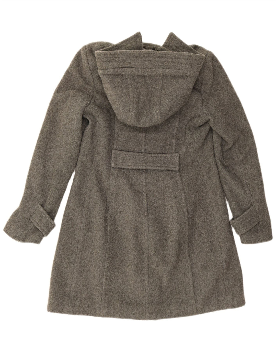 Vintage Dame Hooded Duffel Coat IT 44 Medium Grey Uld