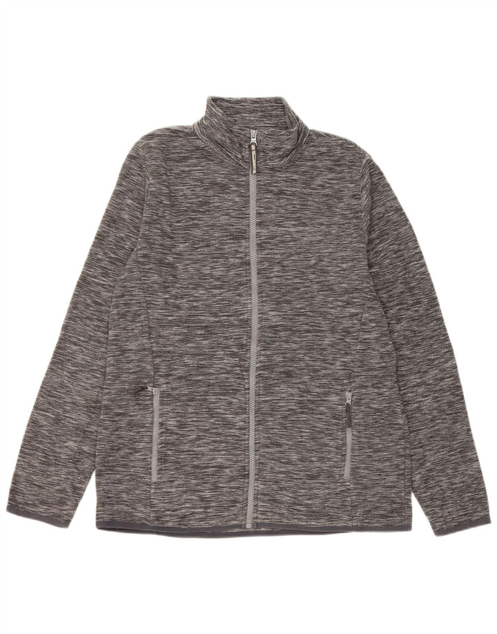 Mountain Warehouse Dame Fleecejakke UK 16 Large Grå Flecked Polyester