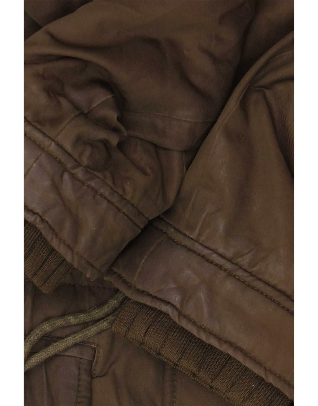 Zara Sherpa Parkajakke med hætte til kvinder UK 14 Medium Khaki