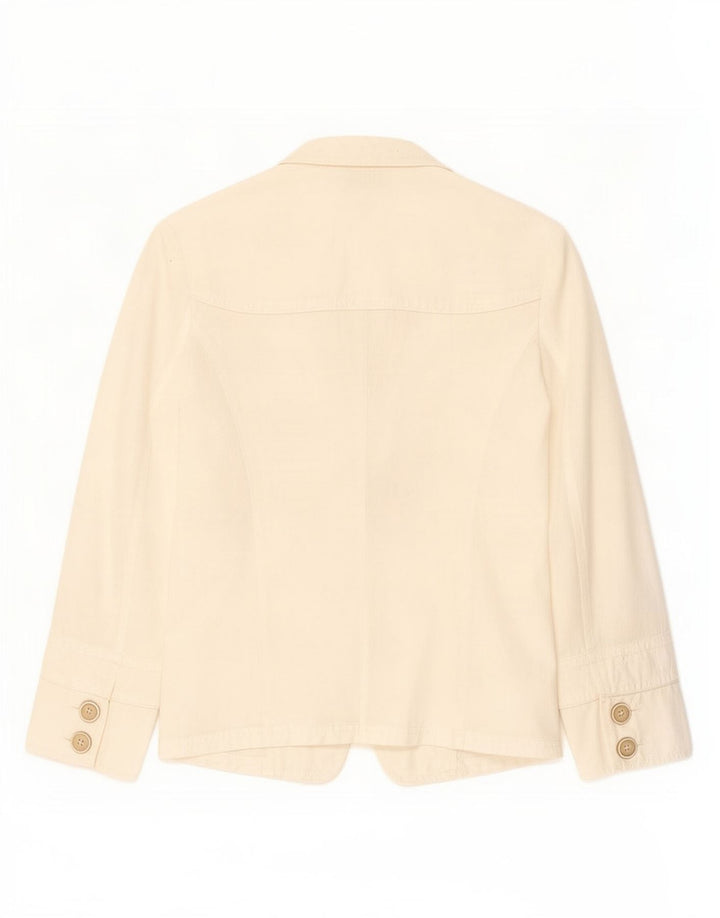 Max & Co. Dame 2-knaps blazerjakke UK 10 Small Off White Linned