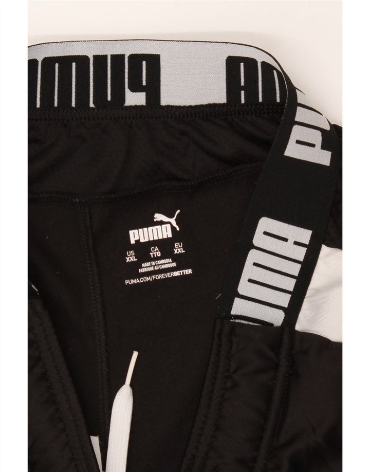 PUMA Mens Graphic Tracksuit Trousers 2XL  Black Colourblock Polyester Vintage Puma and Second-Hand Puma from Messina Hembry 