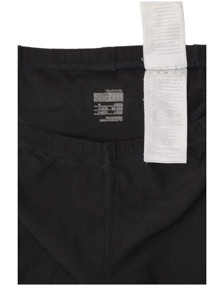 Nike Womens Crop Leggings UK 10/12 Medium Black Polyester Sports