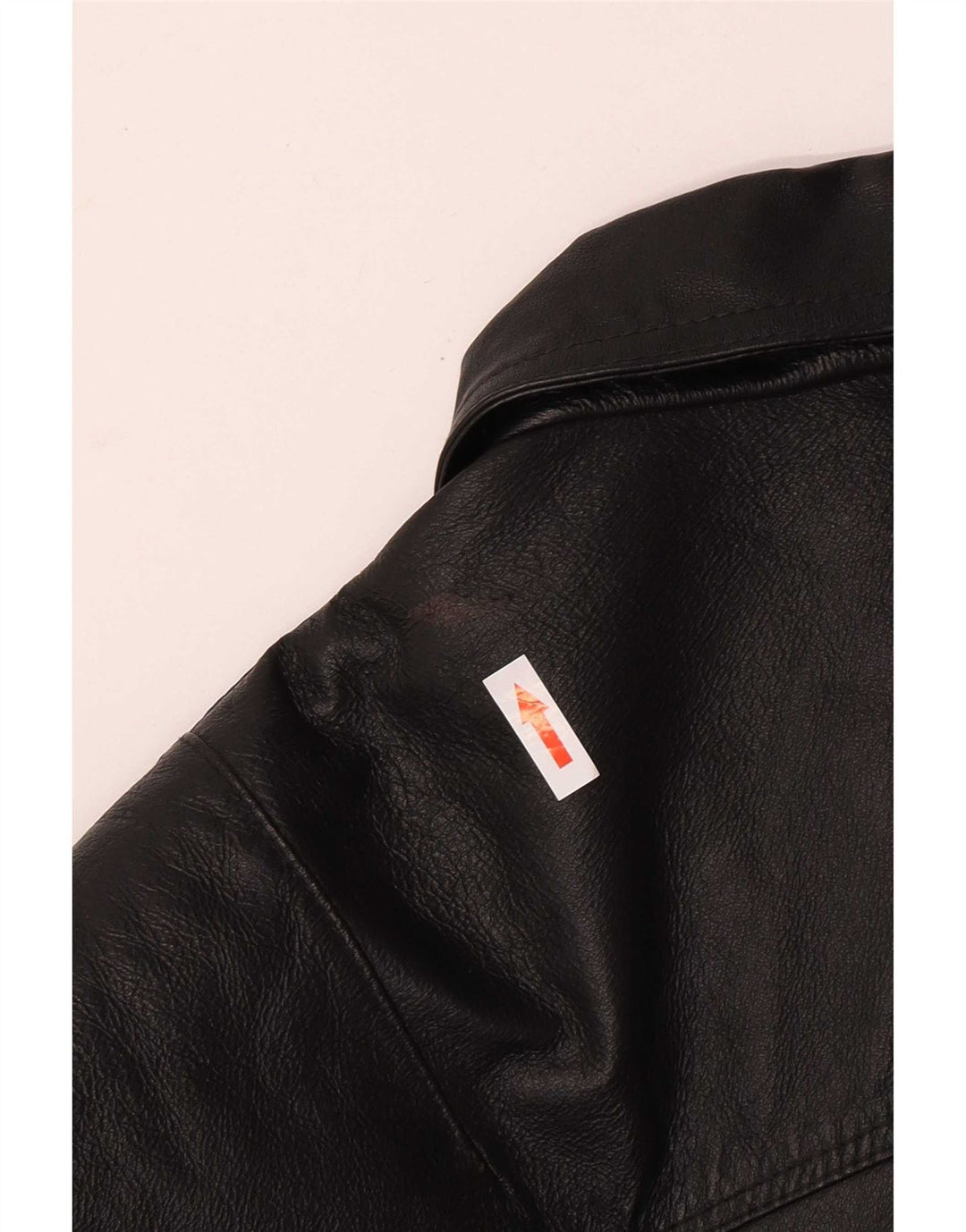 Vintage herre læderjakke UK 42 XL sort læder