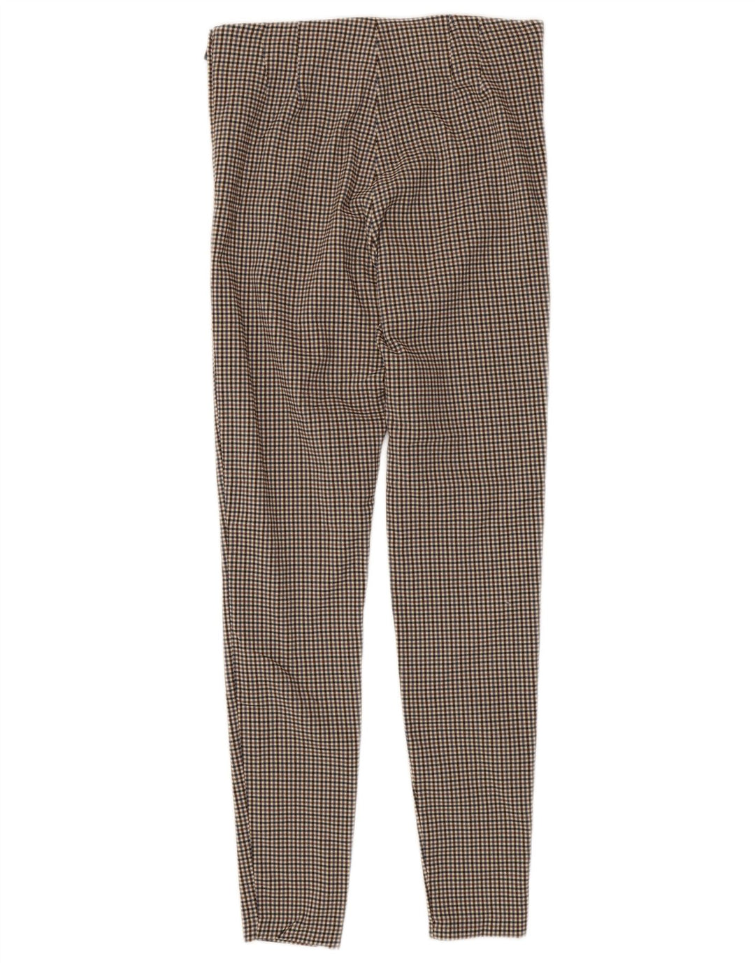 Zara Dame Skinny Bukser Medium W28 L28 Brun Gingham