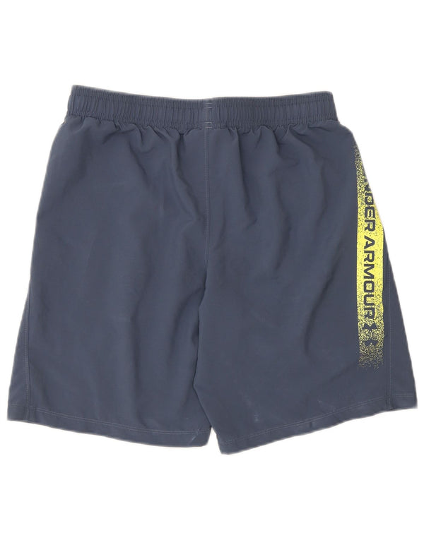 UNDER ARMOUR Grafiske sportsshorts til drenge 11-12 år Store blå polyester