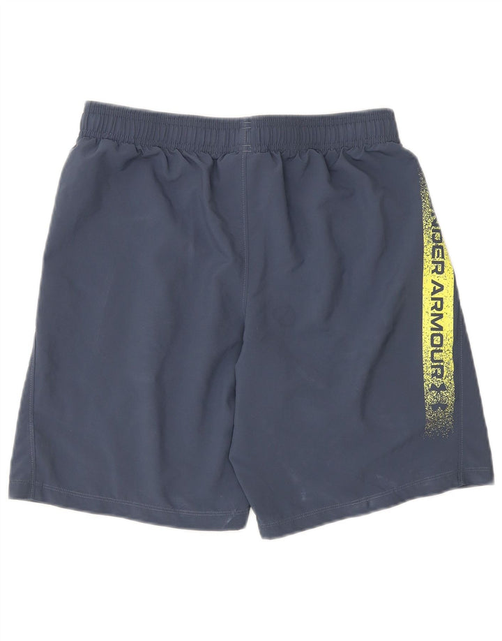 UNDER ARMOUR Grafiske sportsshorts til drenge 11-12 år Store blå polyester