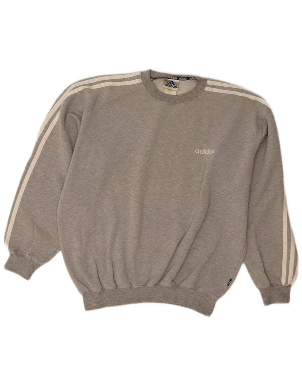 Adidas Herre Sweatshirt Jumper UK 40/42 Medium Grey