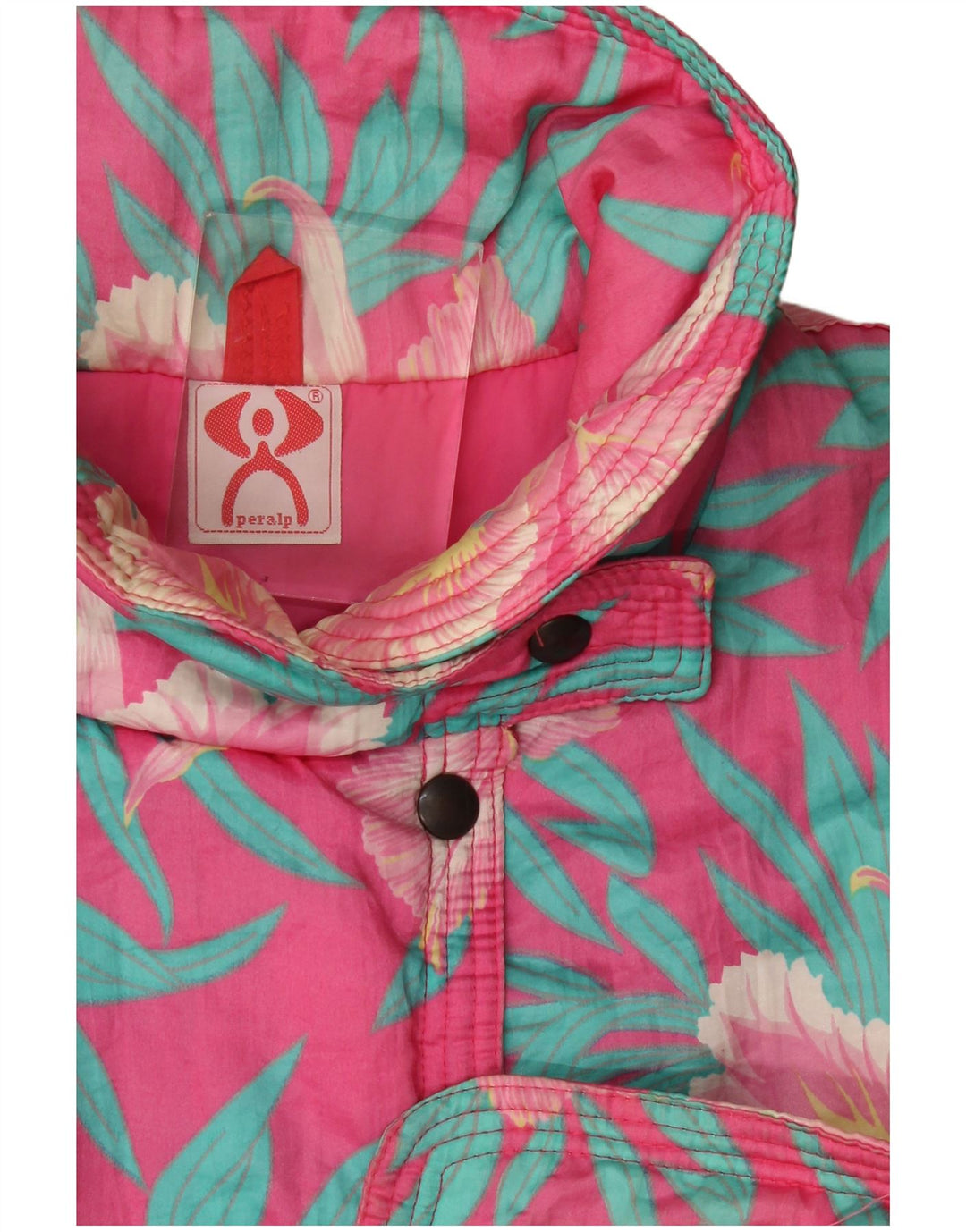 Peralp Dame Windbreaker Jacket UK 18 XL Pink Floral