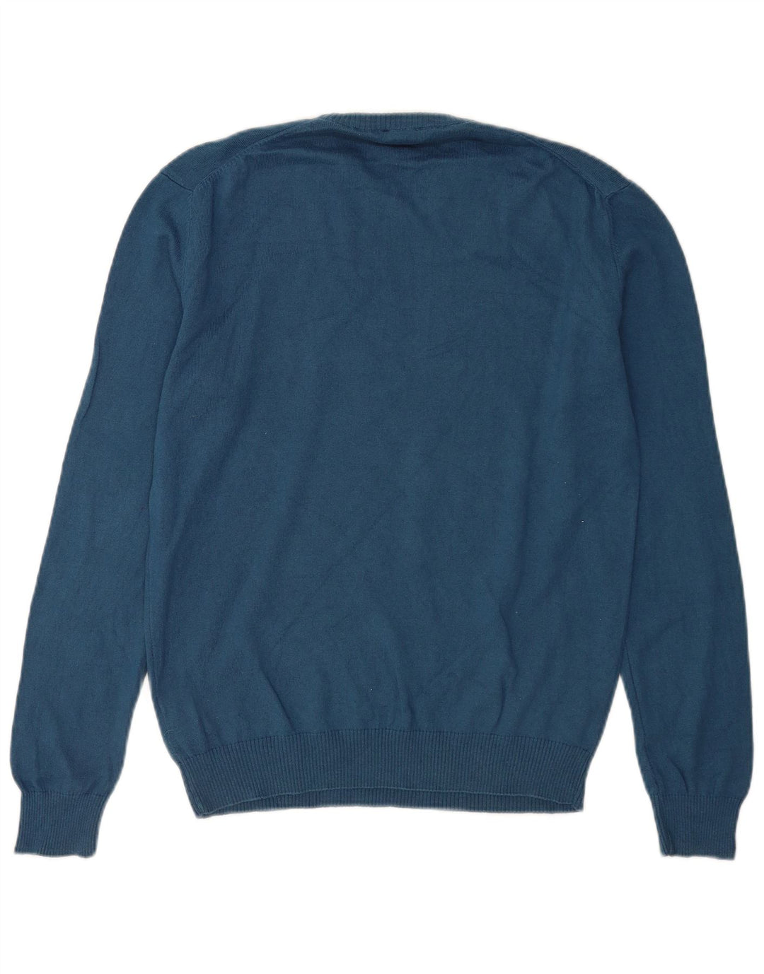 U.S. Polo Assn. Herre rund hals sweater mellemblå bomuld