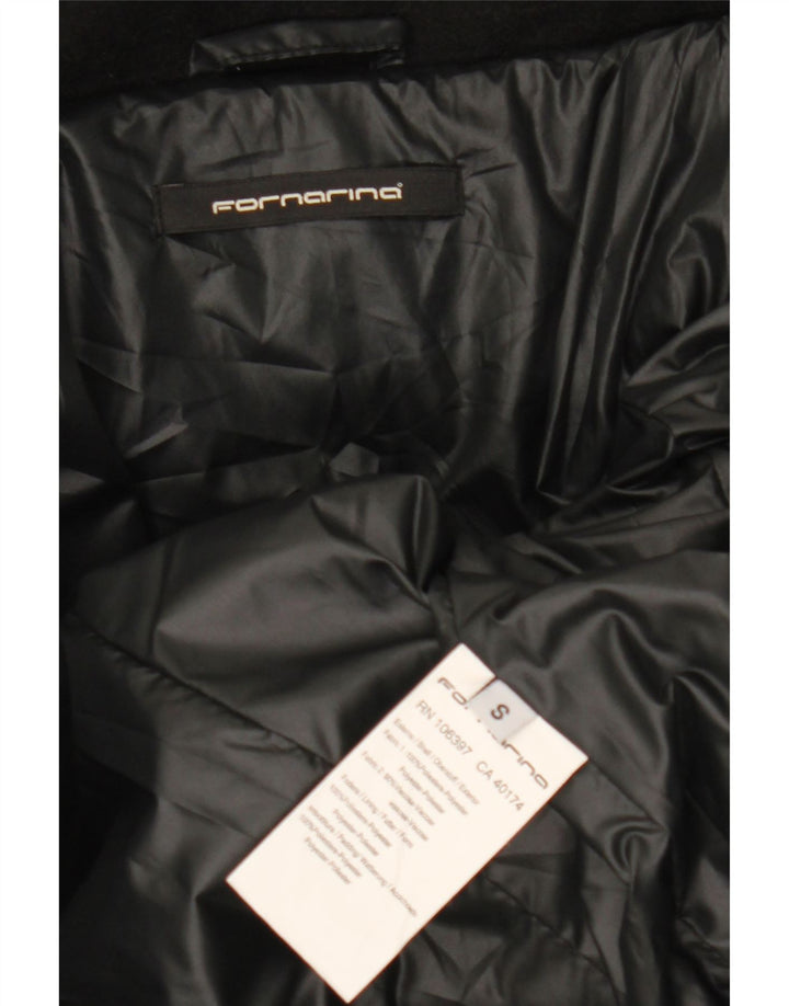 Fornarina Dame Polstret Frakke UK 10 Small Black Polyester
