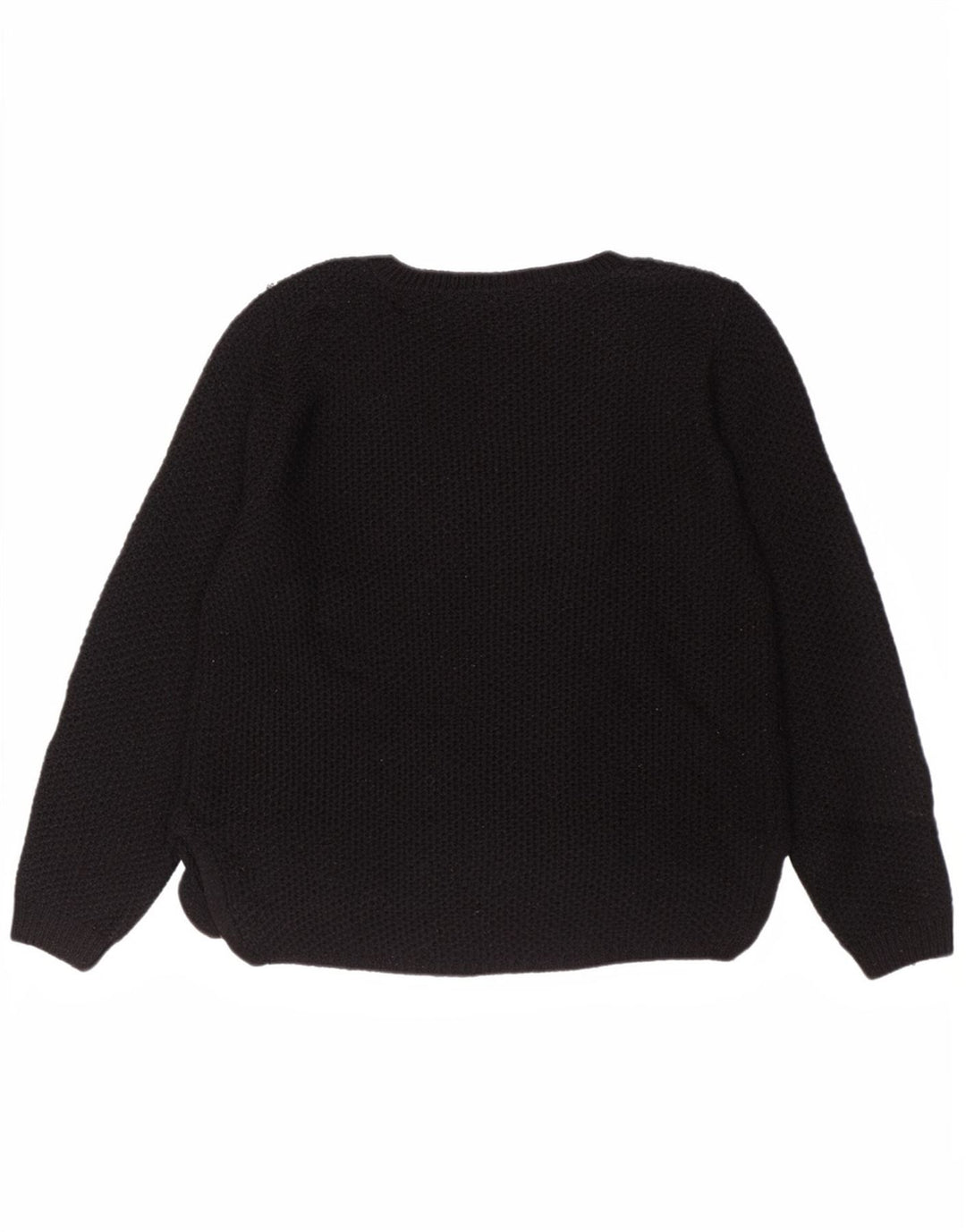 Marks & Spencer Dame Boat Neck Jumper Sweater UK 12 Medium Black Floral