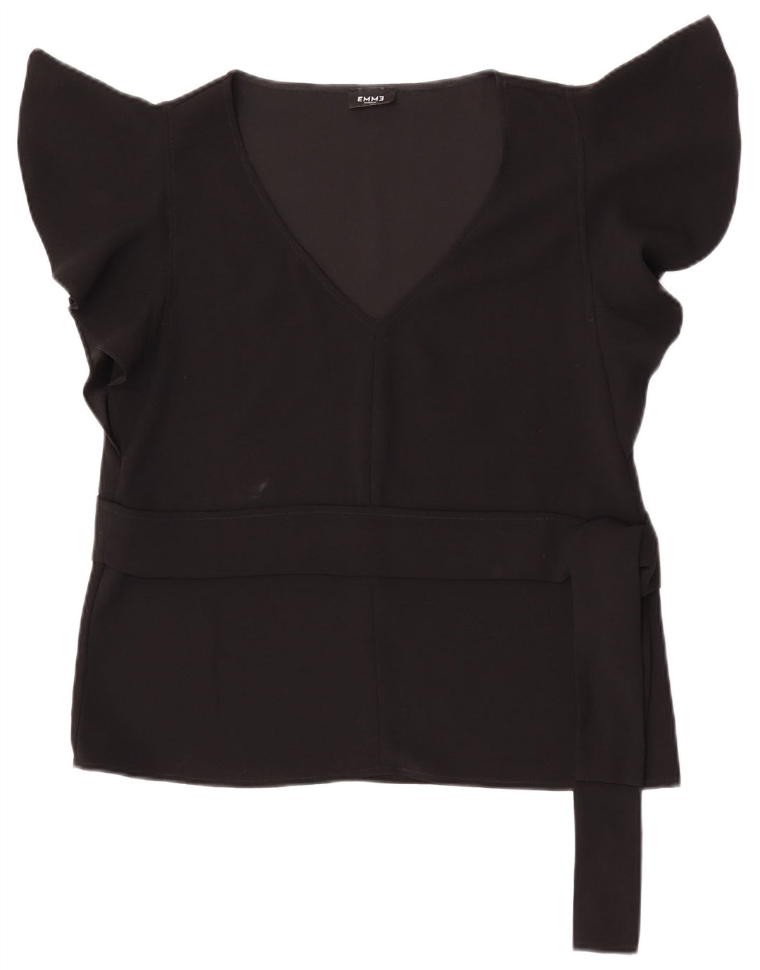 Marella Dame EMME bluse Top UK 14 Stor Sort Polyester