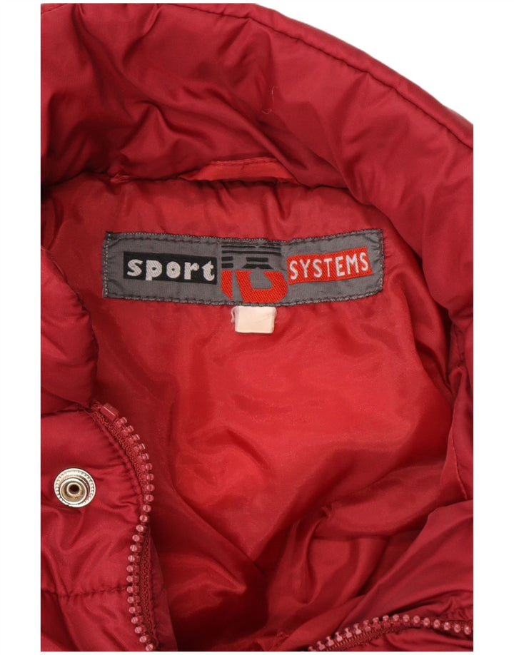 Vintage polstret herrejakke UK 42 XL Rød