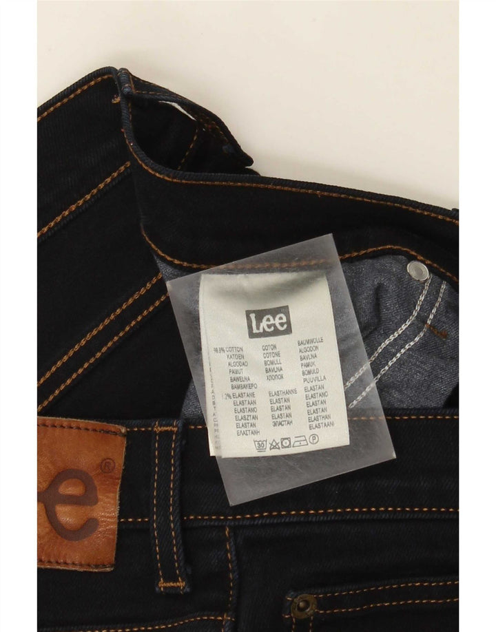 Lee Herre Brooklyn Straight Jeans W34 L30 Marineblå Bomuld