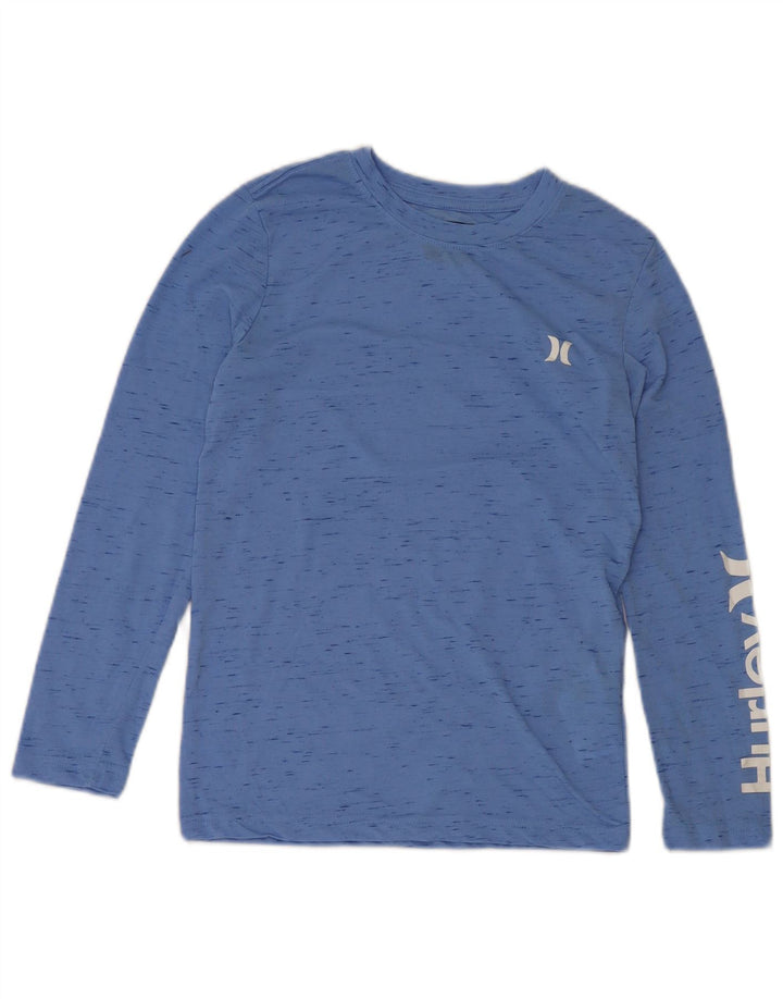 Hurley Boys Grafisk Top Langærmet 10-11 år Medium Blue Flecked