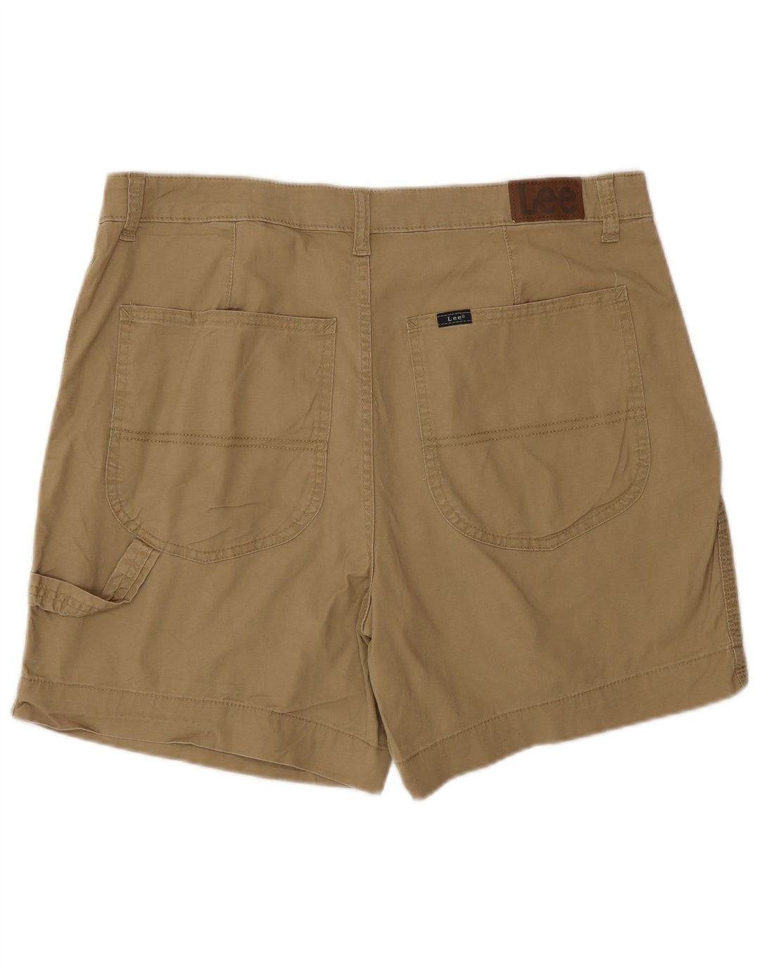 Lee Chino Shorts til kvinder US 14 XL W34 Beige Bomuld