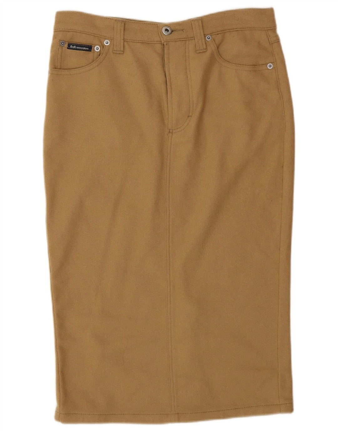 Dolce & Gabbana Pencil Nederdel til kvinder IT 44 Medium W30 Beige Uld