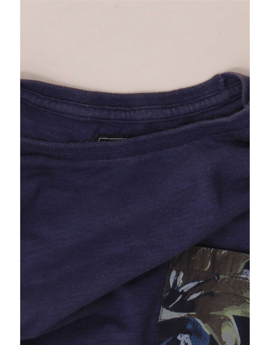Woolrich Herre T-Shirt Top Medium Blå Bomuld