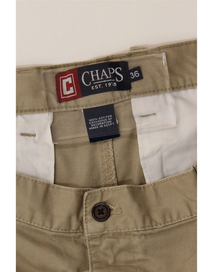 Chaps Herre Chino Shorts W36 Stor Beige Bomuld