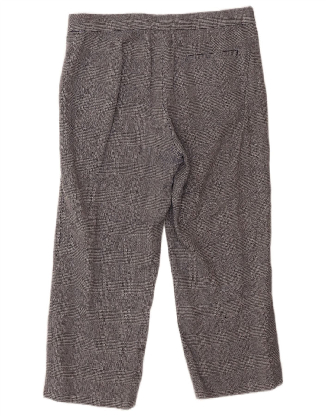 J. CREW Womens Straight Cropped Trousers US 12 Large W34 L24 Grey Check