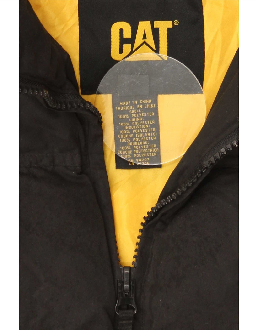 Caterpillar Herre Polstret Gilet UK 42 XL Sort Polyester