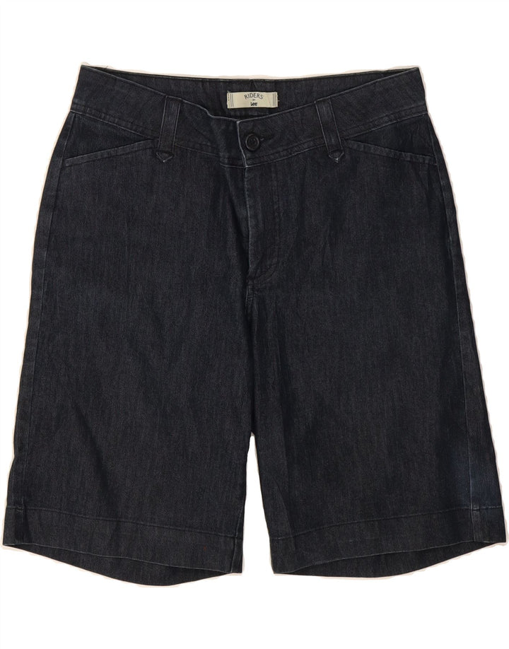 LEE Womens Riders Regular Fit Denim Shorts US 10 Large W34 Navy Blue Vintage Lee and Second-Hand Lee from Messina Hembry 