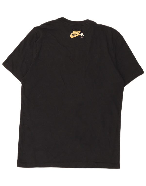 Nike Herre grafisk T-shirt Top Medium Sort Bomuld