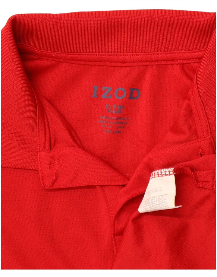 IZOD Boys Regular Polo Shirt 7-8 Years Small Red Polyester